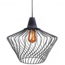 Φωτιστικό Κρεμαστό Μονόφωτο Φ40cm E27 230V Μαύρο 955SALVA1/BL